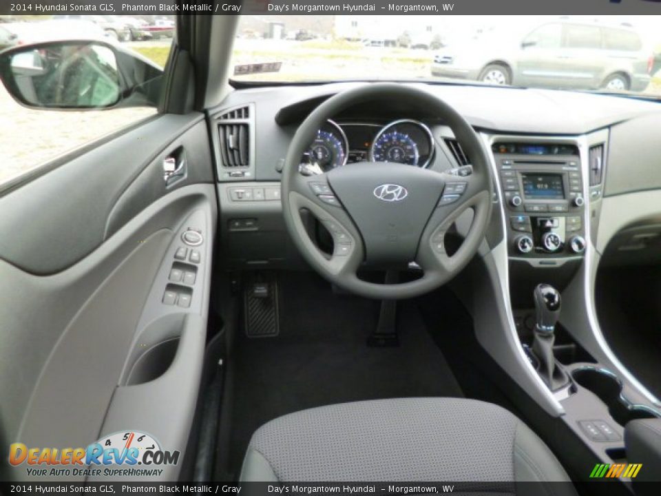 2014 Hyundai Sonata GLS Phantom Black Metallic / Gray Photo #14