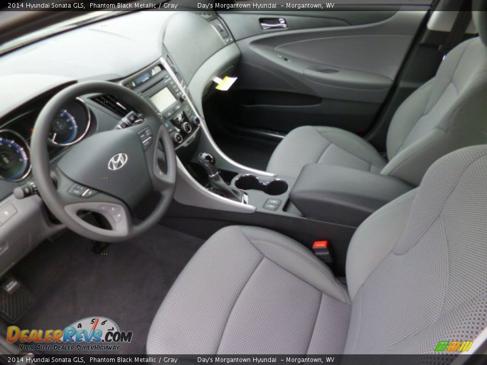 2014 Hyundai Sonata GLS Phantom Black Metallic / Gray Photo #16