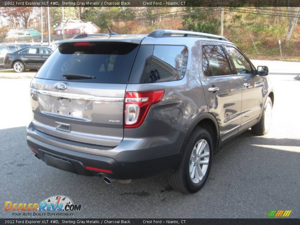 2012 Ford Explorer XLT 4WD Sterling Gray Metallic / Charcoal Black Photo #7
