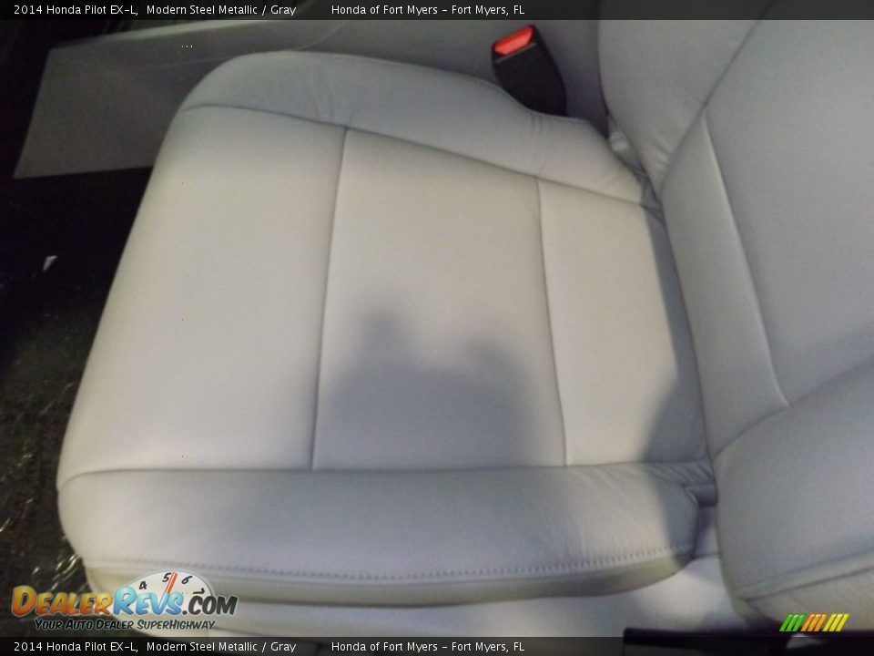 2014 Honda Pilot EX-L Modern Steel Metallic / Gray Photo #11