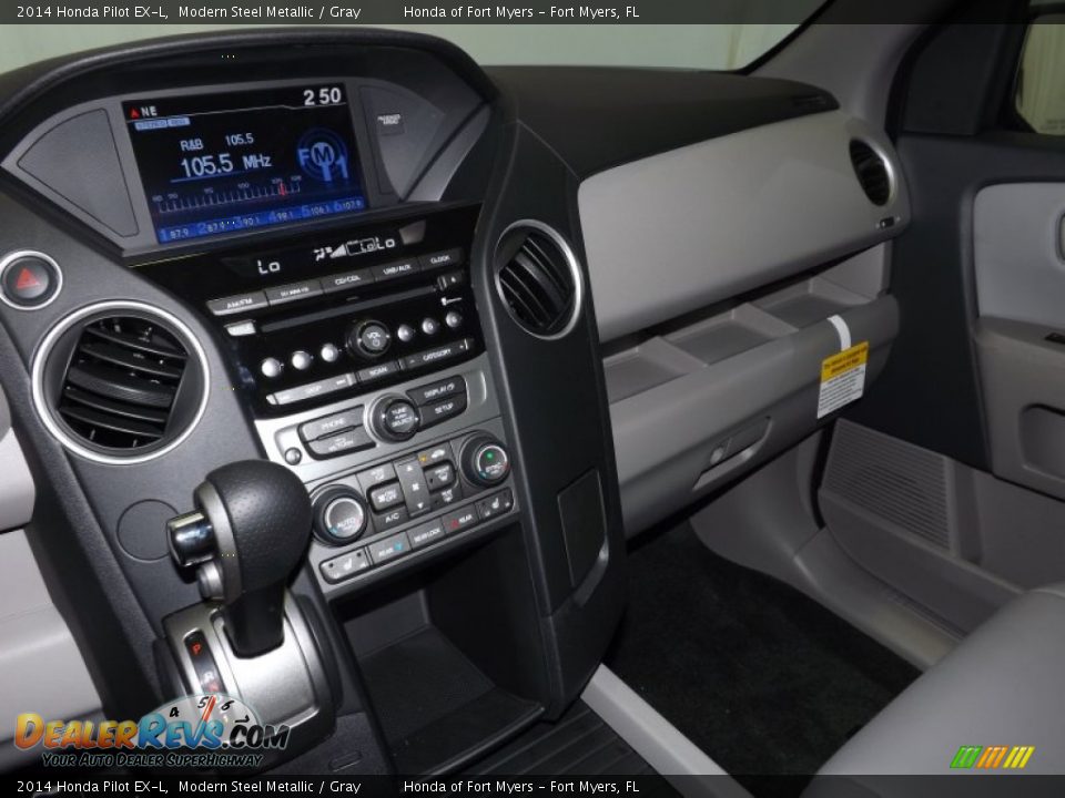 2014 Honda Pilot EX-L Modern Steel Metallic / Gray Photo #12