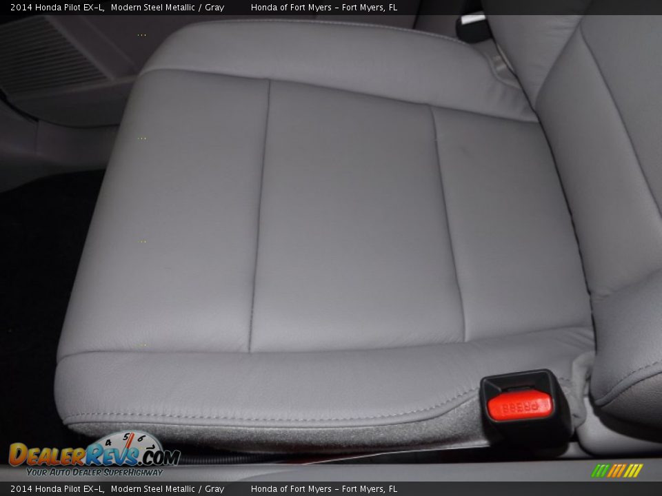 2014 Honda Pilot EX-L Modern Steel Metallic / Gray Photo #14