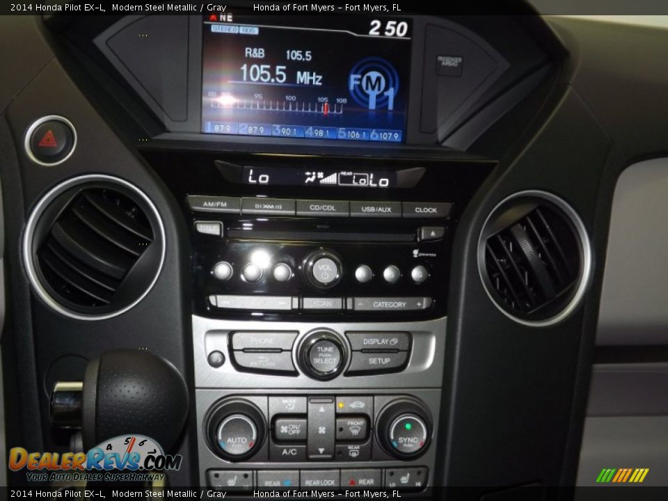 2014 Honda Pilot EX-L Modern Steel Metallic / Gray Photo #15