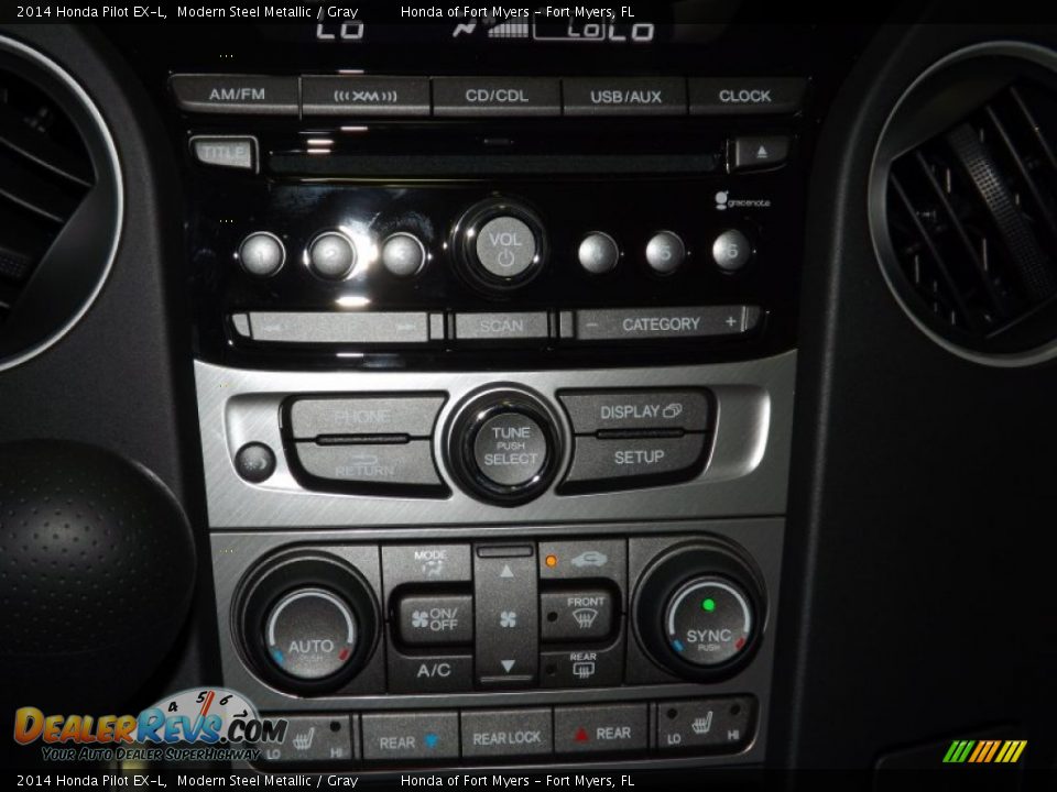 2014 Honda Pilot EX-L Modern Steel Metallic / Gray Photo #17