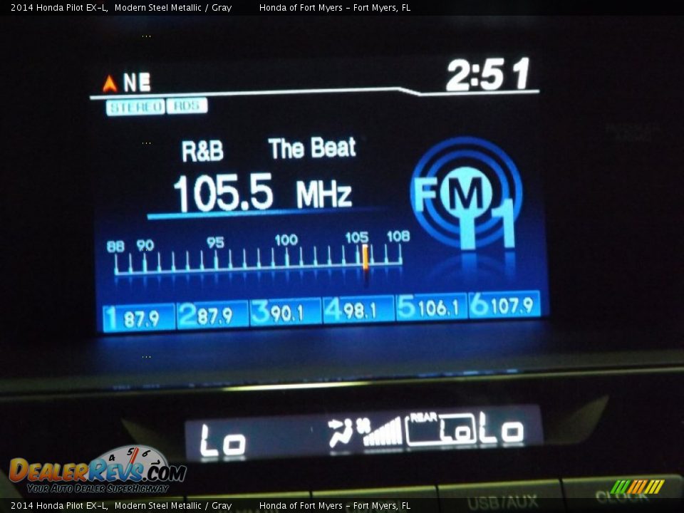 2014 Honda Pilot EX-L Modern Steel Metallic / Gray Photo #18