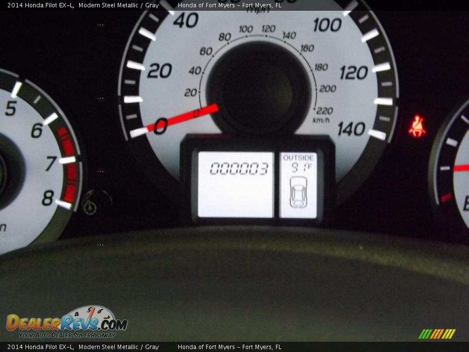 2014 Honda Pilot EX-L Modern Steel Metallic / Gray Photo #21