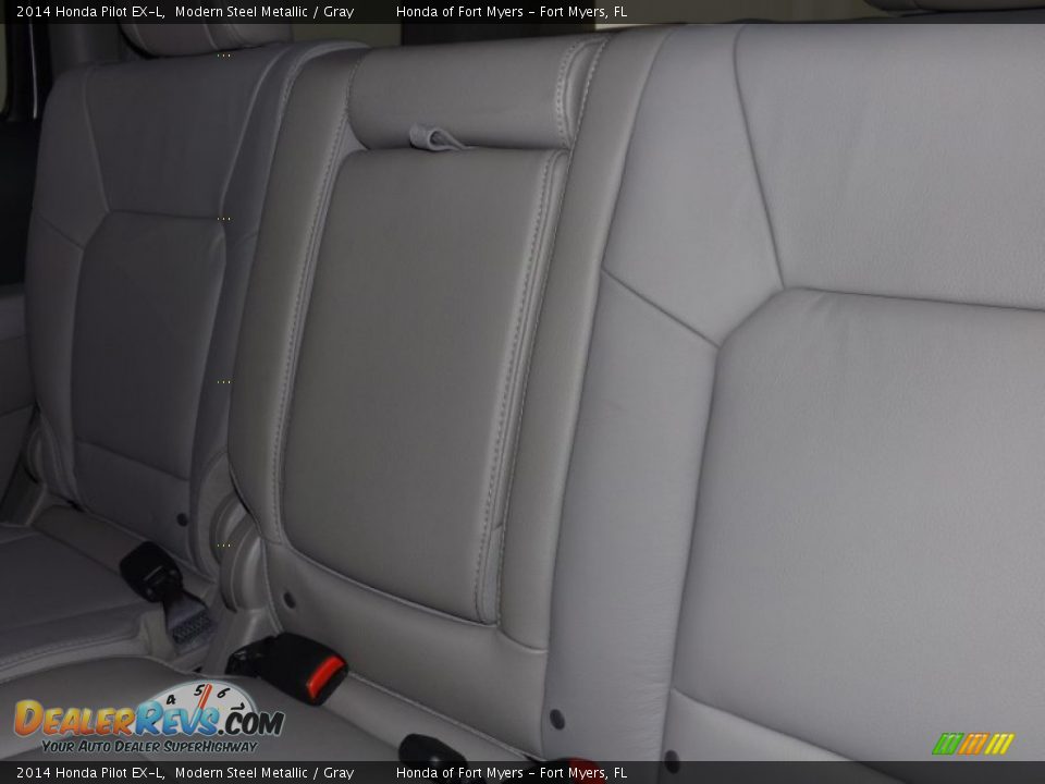 2014 Honda Pilot EX-L Modern Steel Metallic / Gray Photo #26