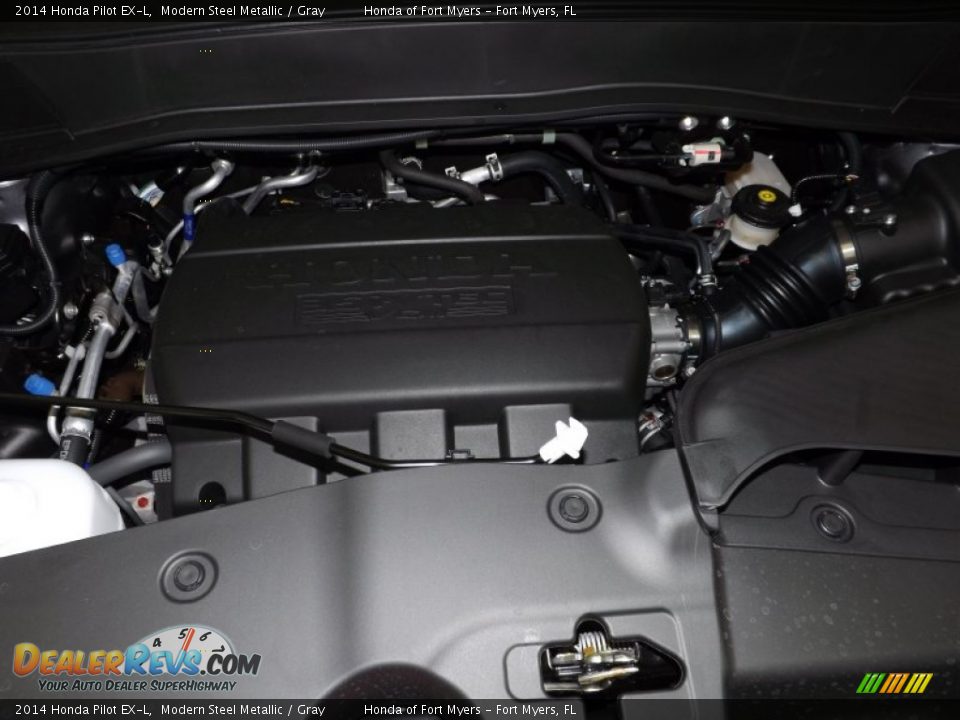 2014 Honda Pilot EX-L Modern Steel Metallic / Gray Photo #32