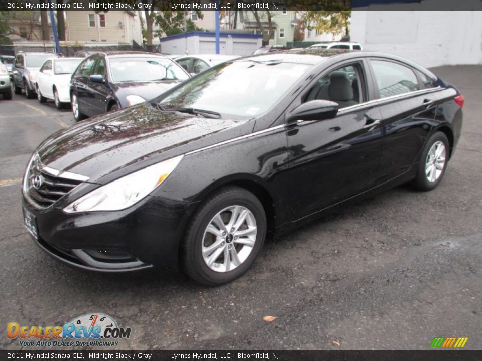 2011 Hyundai Sonata GLS Midnight Black / Gray Photo #3