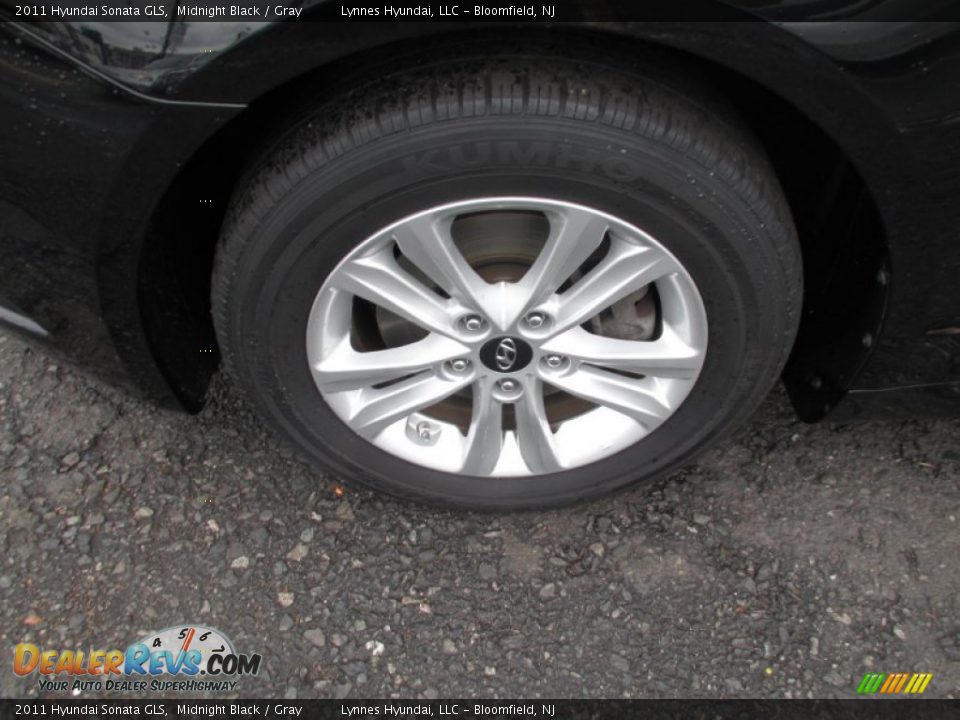 2011 Hyundai Sonata GLS Midnight Black / Gray Photo #4
