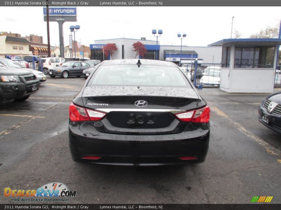 2011 Hyundai Sonata GLS Midnight Black / Gray Photo #5