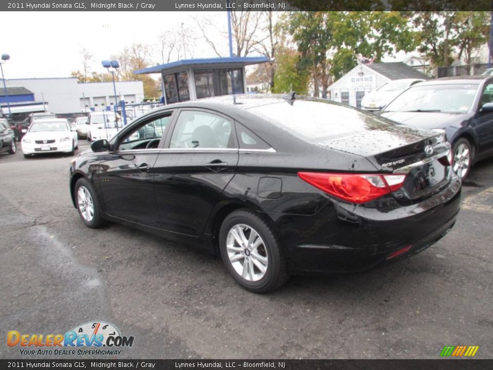 2011 Hyundai Sonata GLS Midnight Black / Gray Photo #6