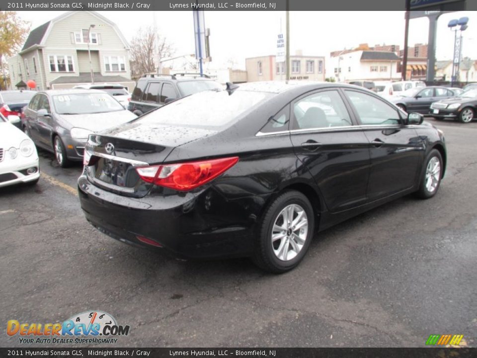 2011 Hyundai Sonata GLS Midnight Black / Gray Photo #7