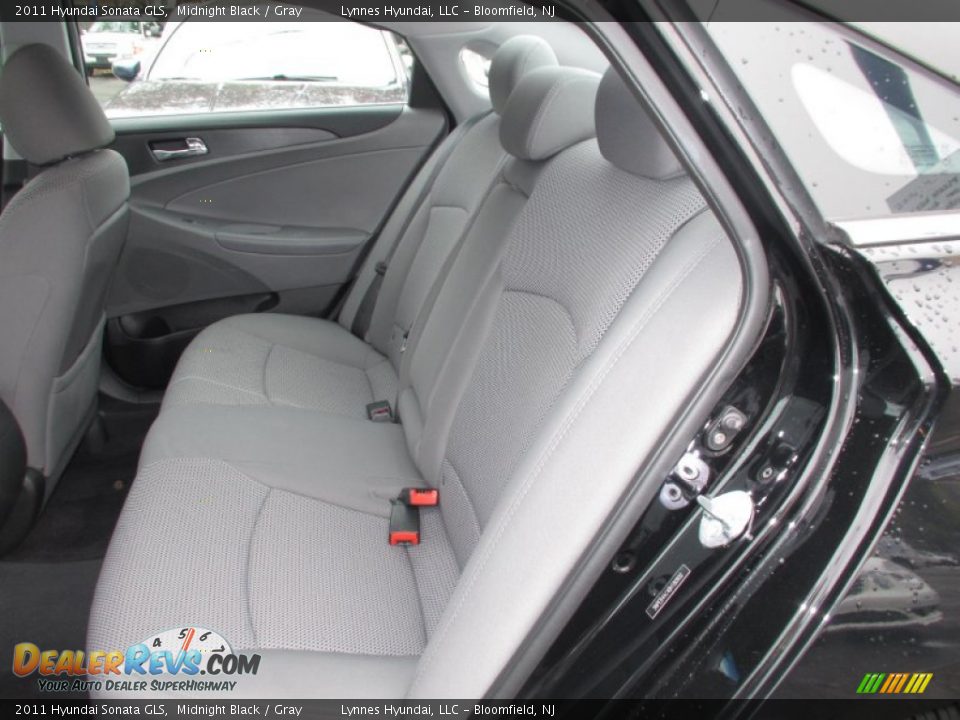 2011 Hyundai Sonata GLS Midnight Black / Gray Photo #10