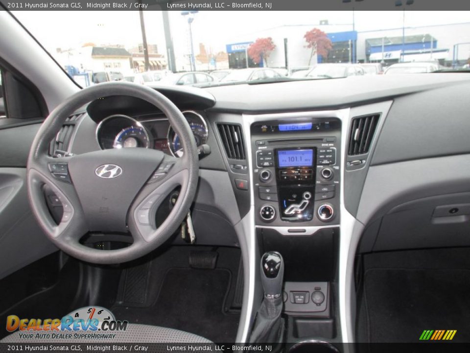 2011 Hyundai Sonata GLS Midnight Black / Gray Photo #11