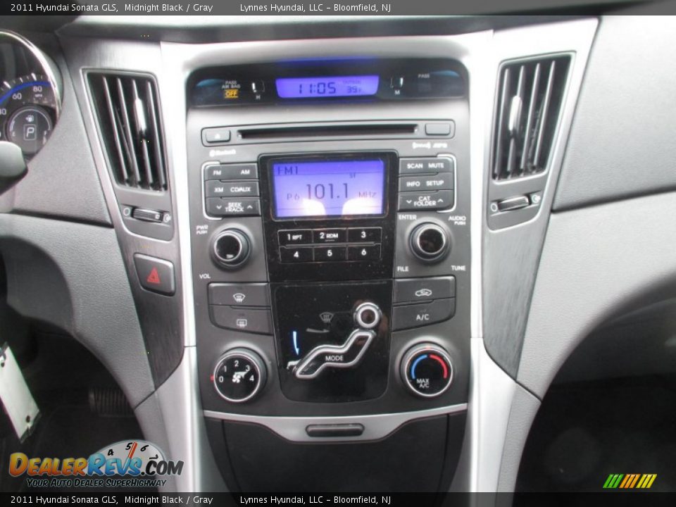 2011 Hyundai Sonata GLS Midnight Black / Gray Photo #12