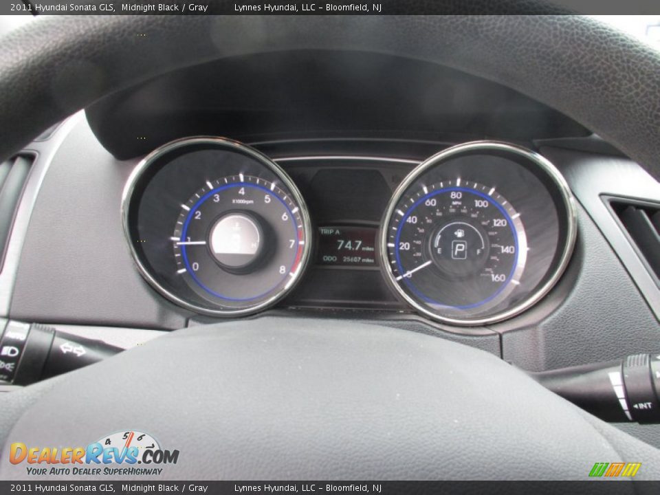 2011 Hyundai Sonata GLS Midnight Black / Gray Photo #14