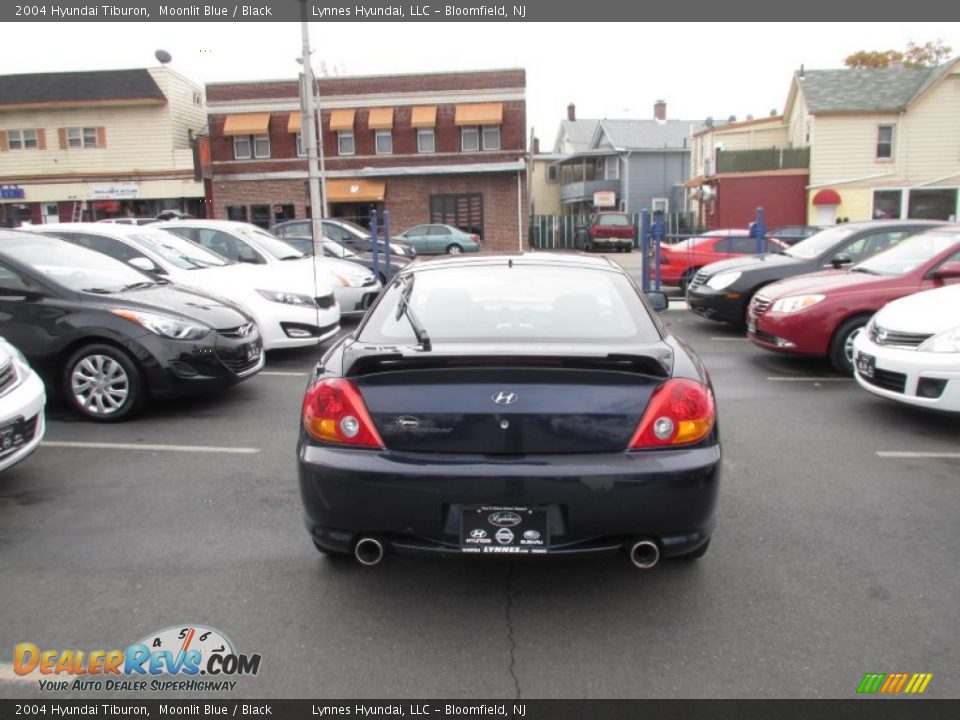 2004 Hyundai Tiburon Moonlit Blue / Black Photo #5
