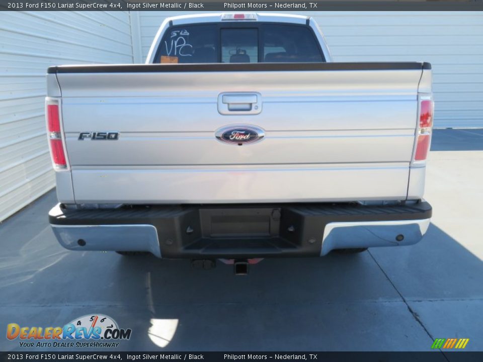 2013 Ford F150 Lariat SuperCrew 4x4 Ingot Silver Metallic / Black Photo #5