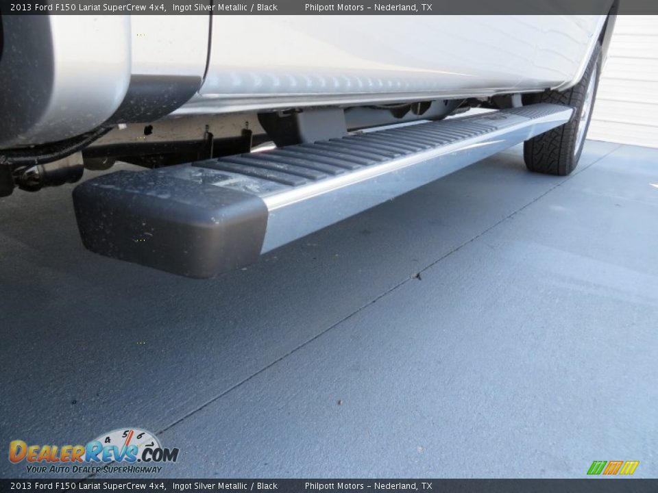 2013 Ford F150 Lariat SuperCrew 4x4 Ingot Silver Metallic / Black Photo #13