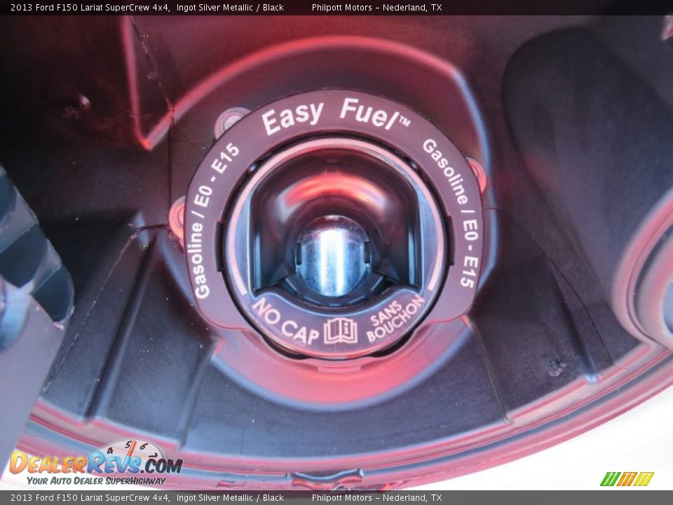 2013 Ford F150 Lariat SuperCrew 4x4 Ingot Silver Metallic / Black Photo #17