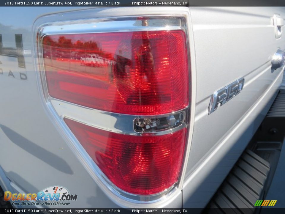 2013 Ford F150 Lariat SuperCrew 4x4 Ingot Silver Metallic / Black Photo #18
