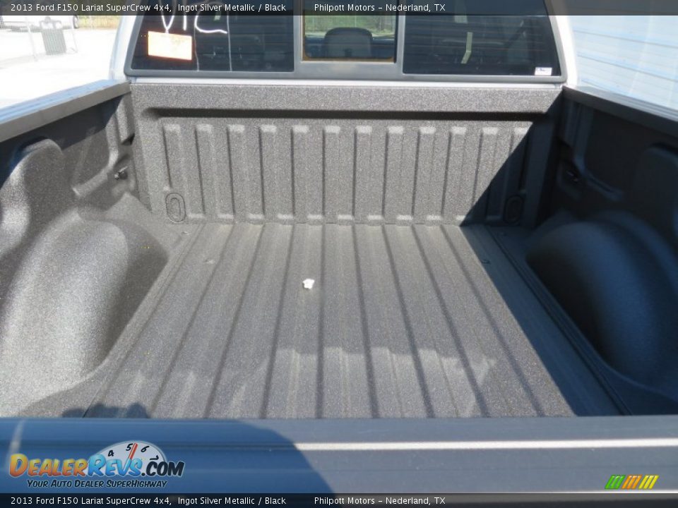 2013 Ford F150 Lariat SuperCrew 4x4 Ingot Silver Metallic / Black Photo #20