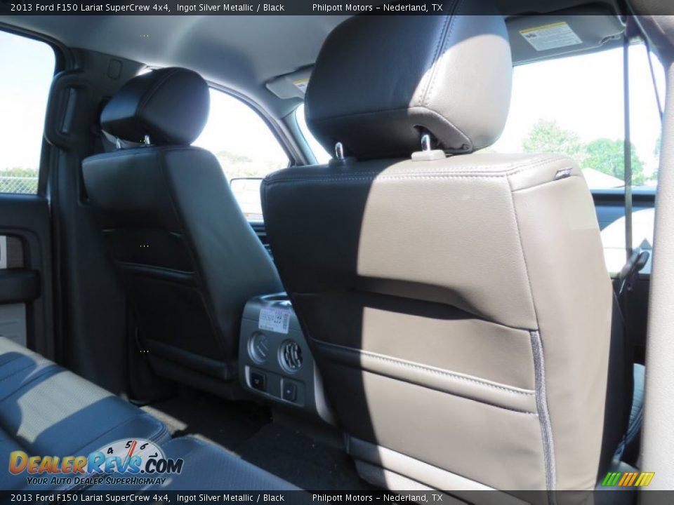 2013 Ford F150 Lariat SuperCrew 4x4 Ingot Silver Metallic / Black Photo #26
