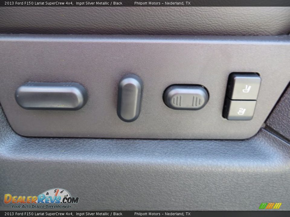 2013 Ford F150 Lariat SuperCrew 4x4 Ingot Silver Metallic / Black Photo #31