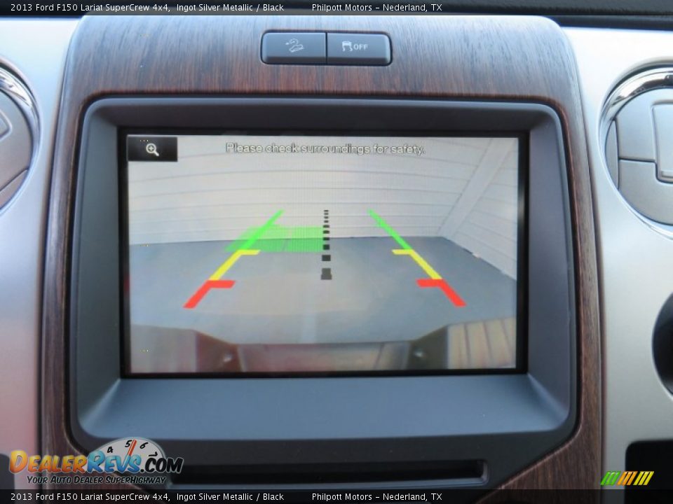 2013 Ford F150 Lariat SuperCrew 4x4 Ingot Silver Metallic / Black Photo #33