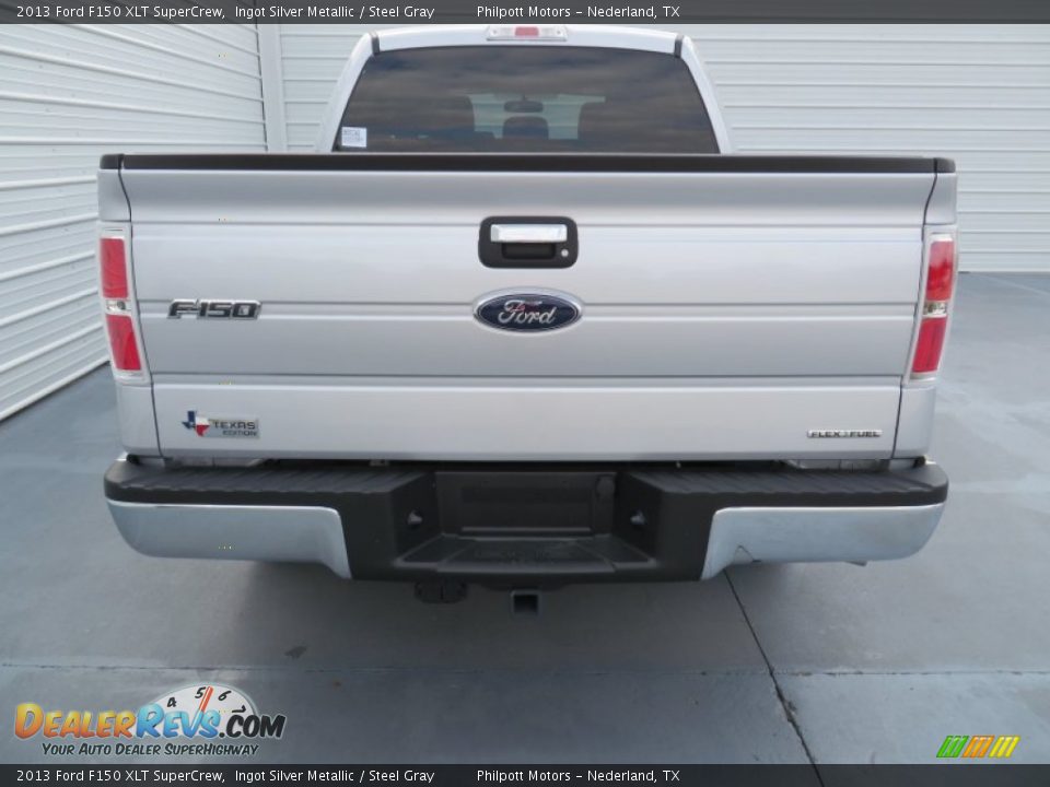 2013 Ford F150 XLT SuperCrew Ingot Silver Metallic / Steel Gray Photo #5