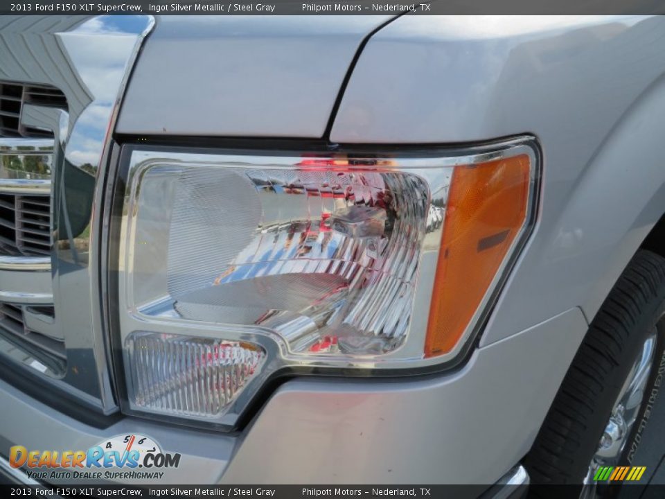 2013 Ford F150 XLT SuperCrew Ingot Silver Metallic / Steel Gray Photo #9