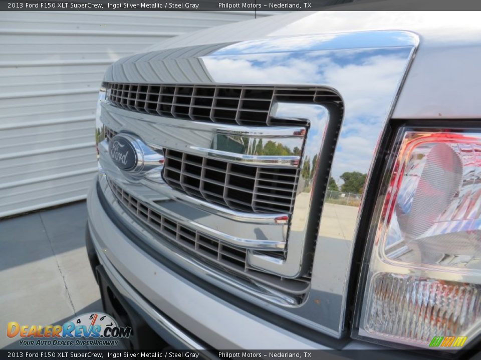 2013 Ford F150 XLT SuperCrew Ingot Silver Metallic / Steel Gray Photo #11