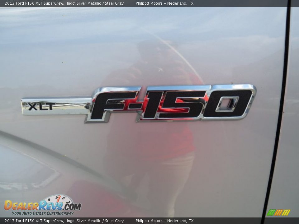 2013 Ford F150 XLT SuperCrew Ingot Silver Metallic / Steel Gray Photo #13