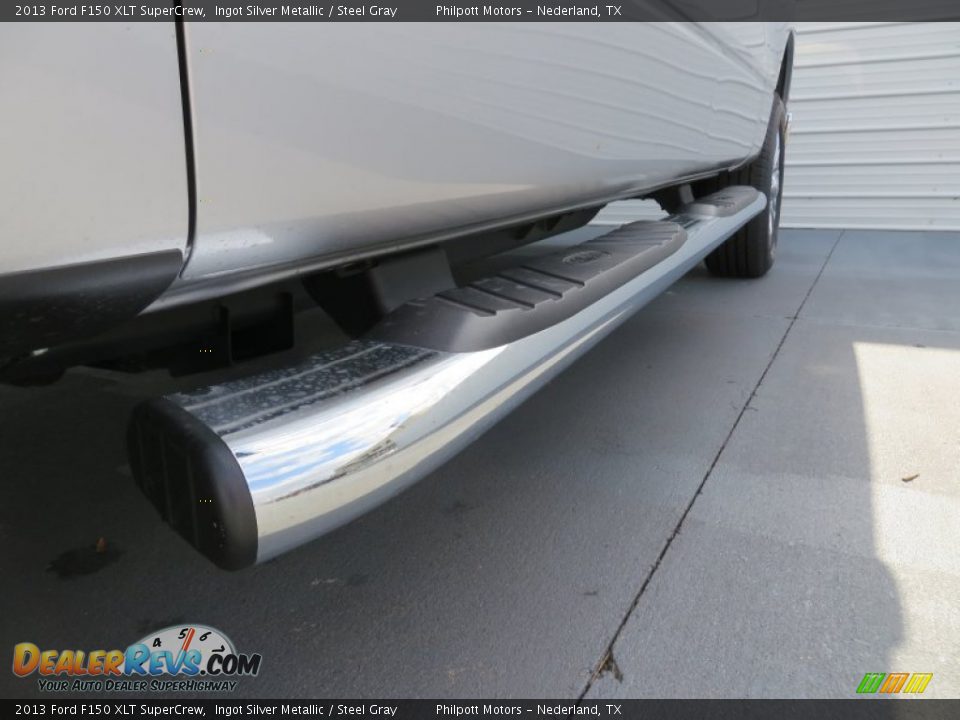 2013 Ford F150 XLT SuperCrew Ingot Silver Metallic / Steel Gray Photo #14