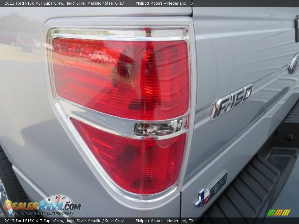 2013 Ford F150 XLT SuperCrew Ingot Silver Metallic / Steel Gray Photo #17