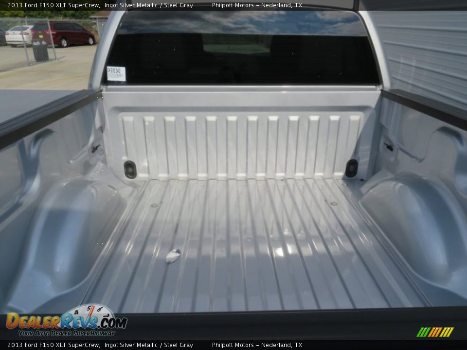 2013 Ford F150 XLT SuperCrew Ingot Silver Metallic / Steel Gray Photo #21