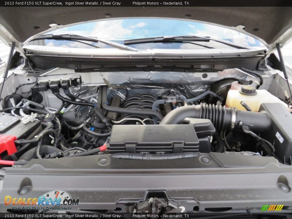 2013 Ford F150 XLT SuperCrew Ingot Silver Metallic / Steel Gray Photo #22