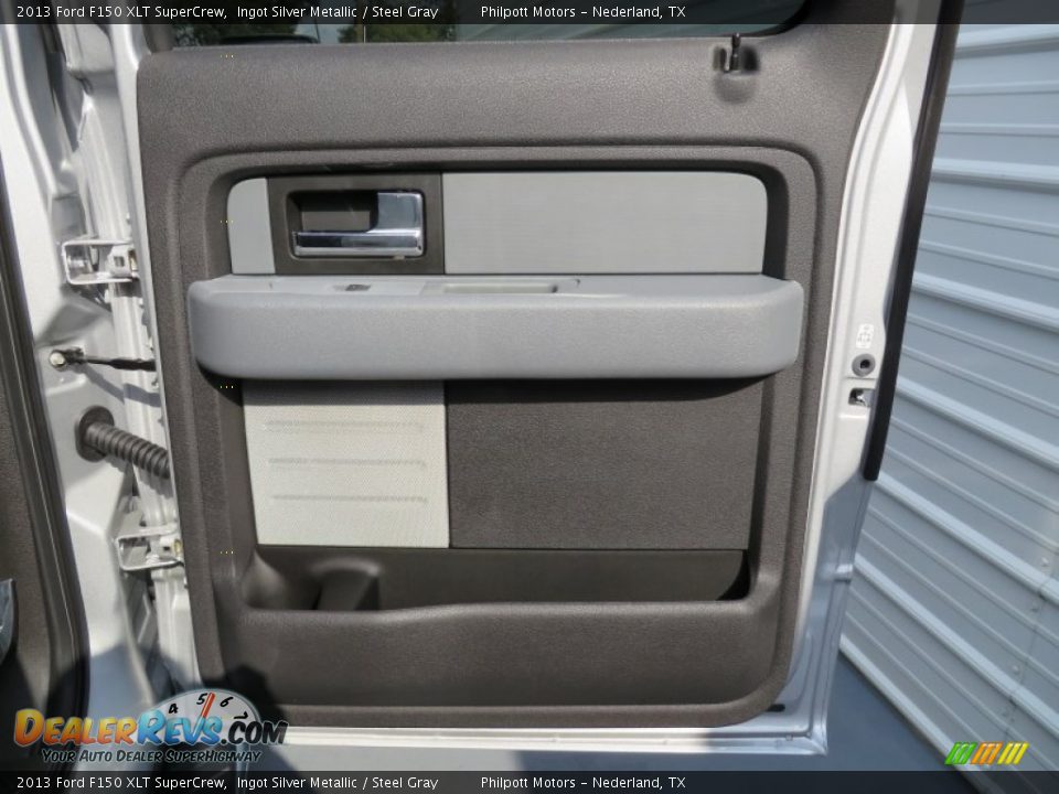 2013 Ford F150 XLT SuperCrew Ingot Silver Metallic / Steel Gray Photo #26