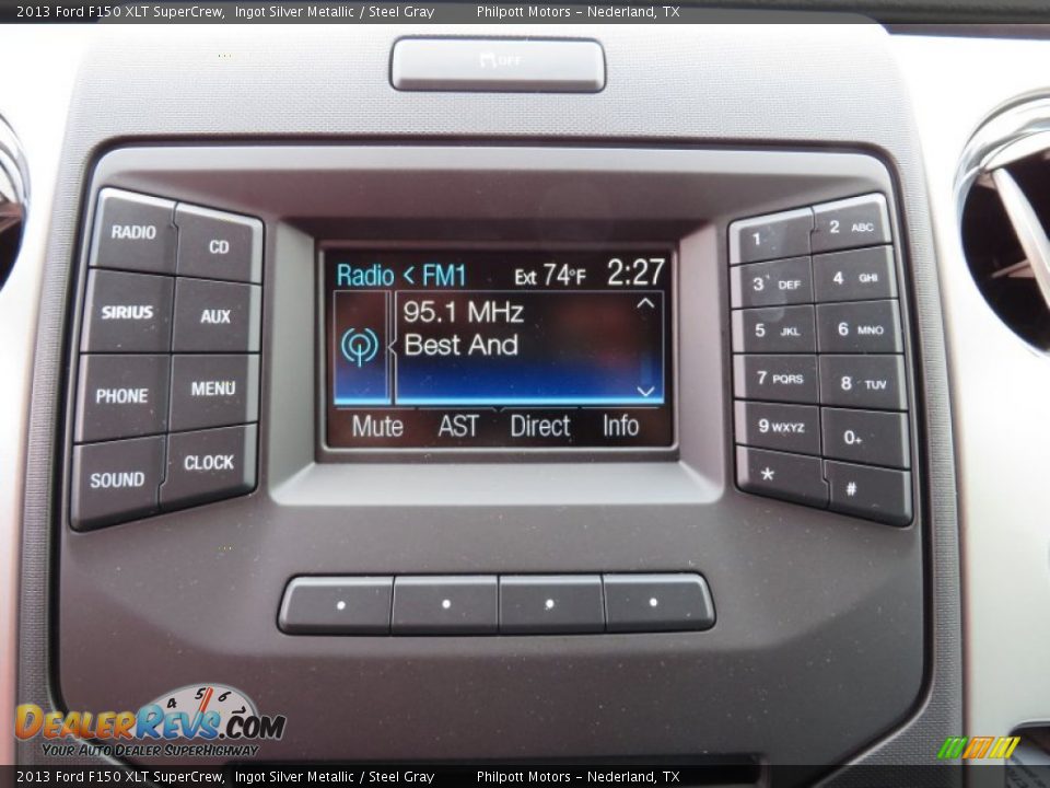 2013 Ford F150 XLT SuperCrew Ingot Silver Metallic / Steel Gray Photo #33