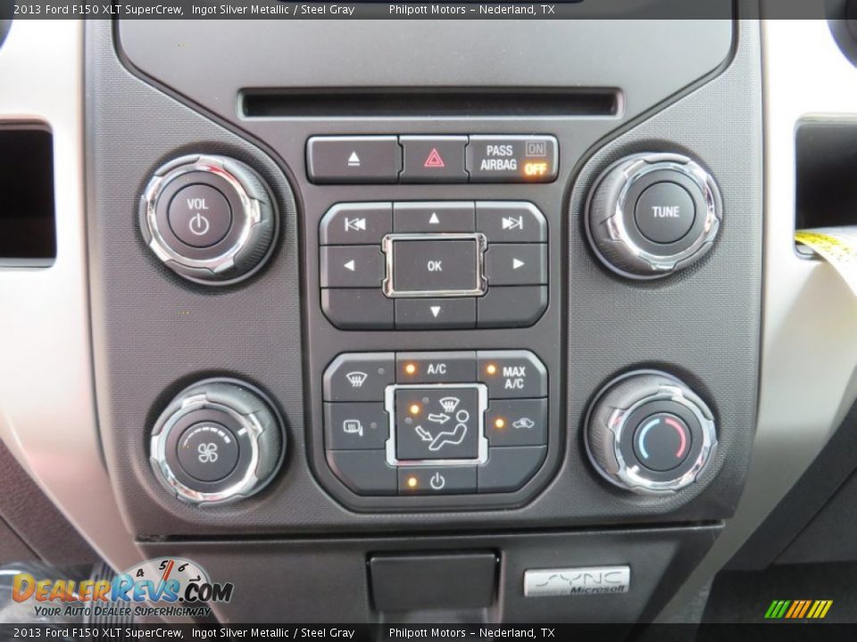 2013 Ford F150 XLT SuperCrew Ingot Silver Metallic / Steel Gray Photo #34
