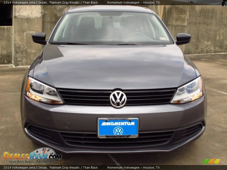 2014 Volkswagen Jetta S Sedan Platinum Gray Metallic / Titan Black Photo #2