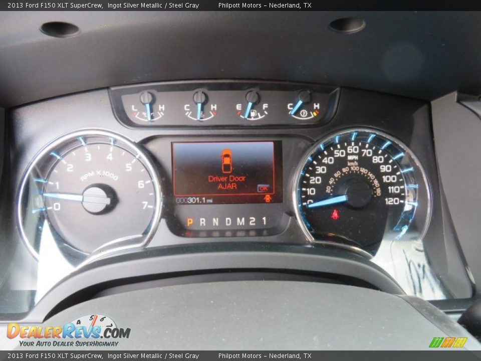 2013 Ford F150 XLT SuperCrew Ingot Silver Metallic / Steel Gray Photo #36