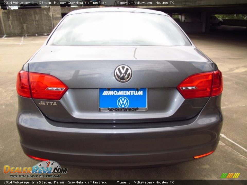 2014 Volkswagen Jetta S Sedan Platinum Gray Metallic / Titan Black Photo #5
