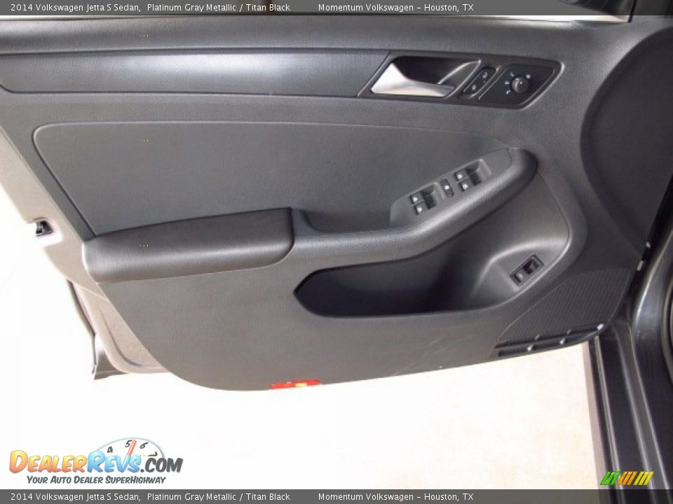 2014 Volkswagen Jetta S Sedan Platinum Gray Metallic / Titan Black Photo #8