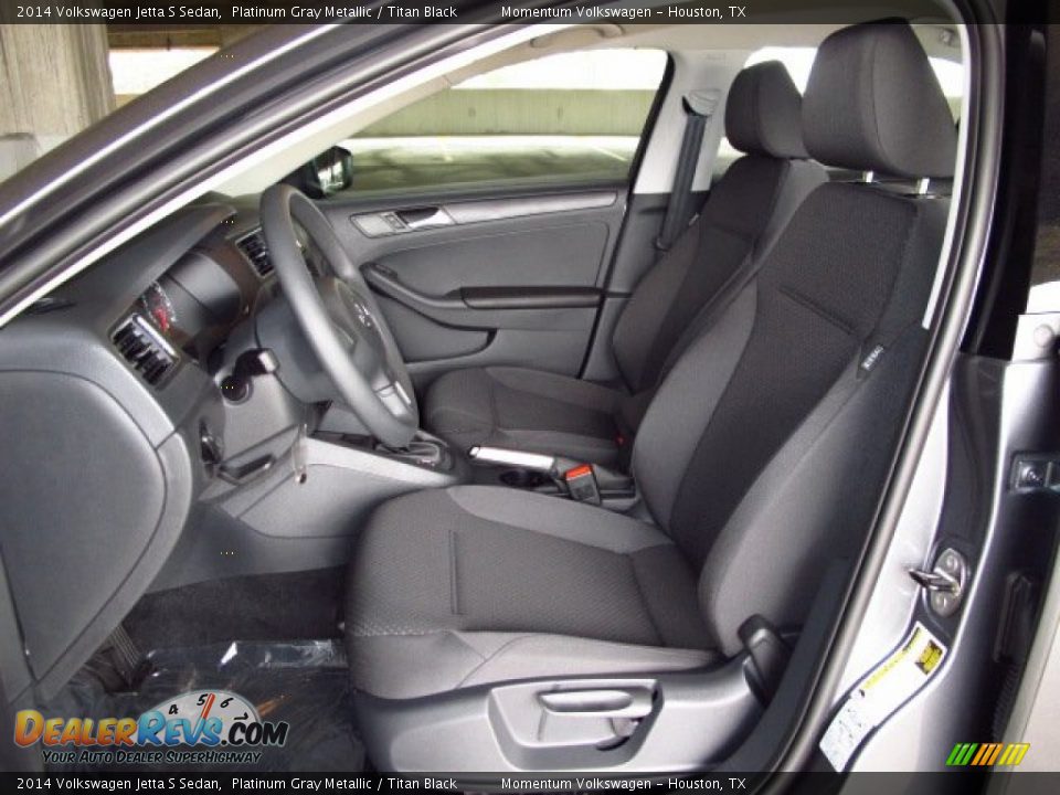 2014 Volkswagen Jetta S Sedan Platinum Gray Metallic / Titan Black Photo #9