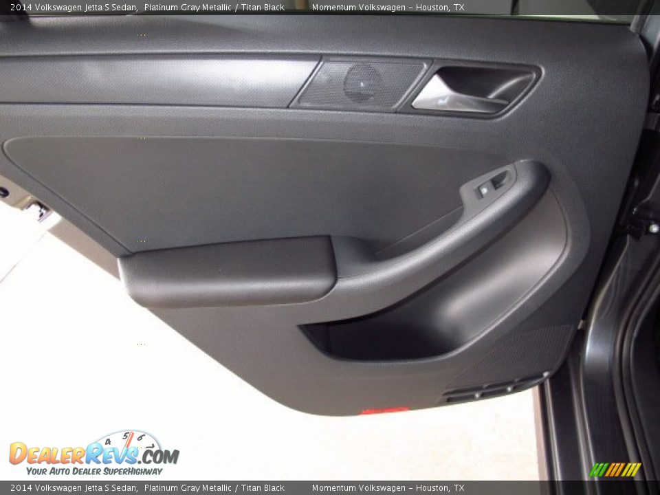 2014 Volkswagen Jetta S Sedan Platinum Gray Metallic / Titan Black Photo #10