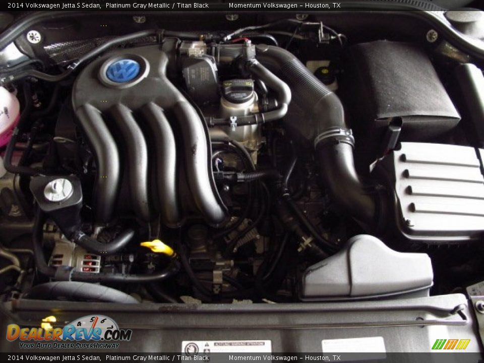 2014 Volkswagen Jetta S Sedan Platinum Gray Metallic / Titan Black Photo #18
