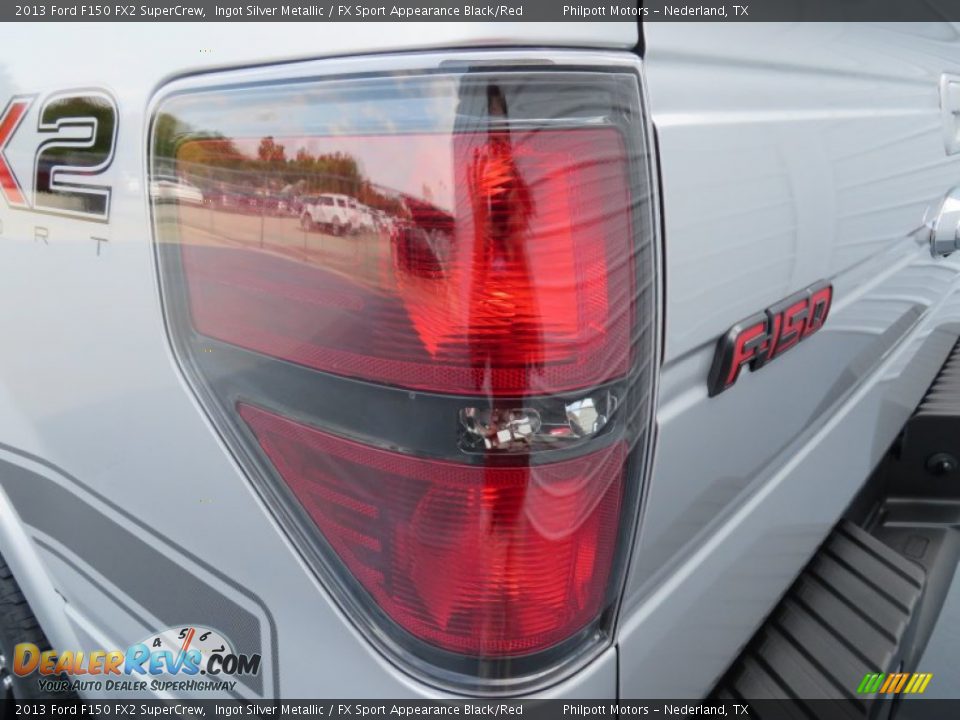 2013 Ford F150 FX2 SuperCrew Ingot Silver Metallic / FX Sport Appearance Black/Red Photo #17