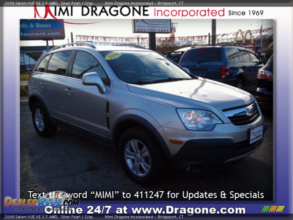 2008 Saturn VUE XE 3.5 AWD Silver Pearl / Gray Photo #4